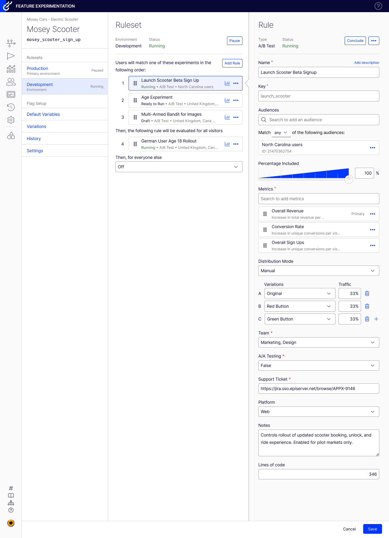 Create custom fields within Feature Experimentation for better data consistency